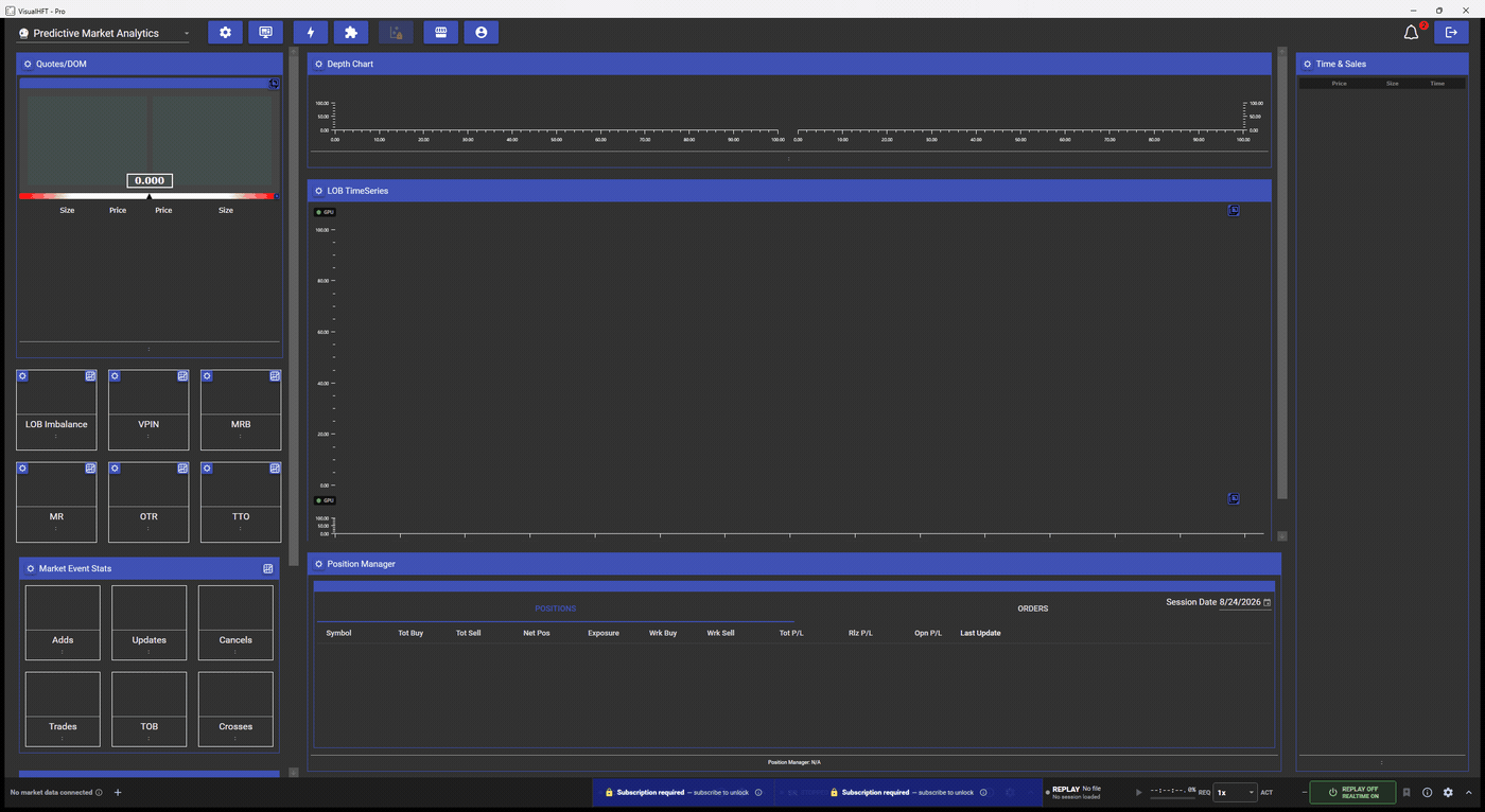 Opening the venue catalog from the footer's plus button and switching Kraken on; its chip appears in the rail and turns green as the socket connects
